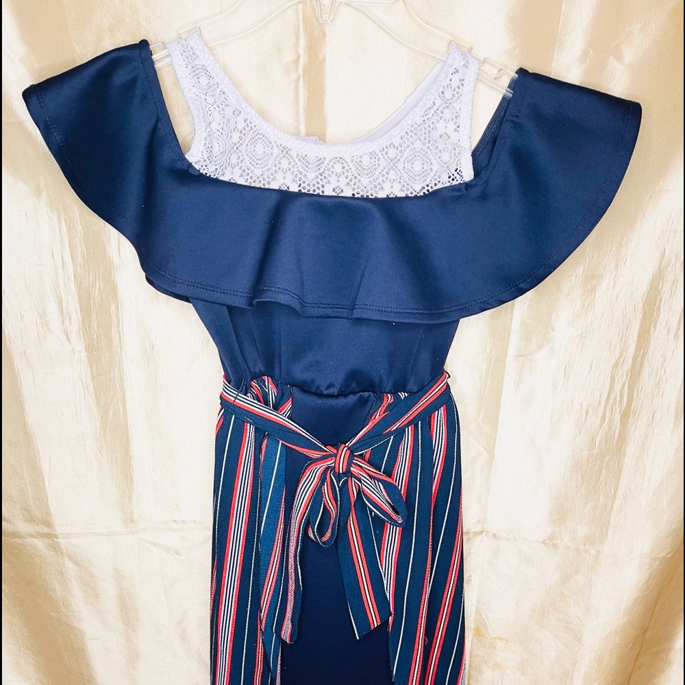 2 Hip  Girls Casual  Fashion Dress Church Party Dark Blue Size 7
